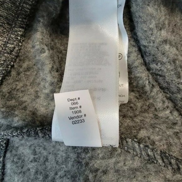 Eddie Bauer Sweater Mens XXL Charcoal Gray Radiator Fleece Pullover 1/4 … - Picture 8 of 11